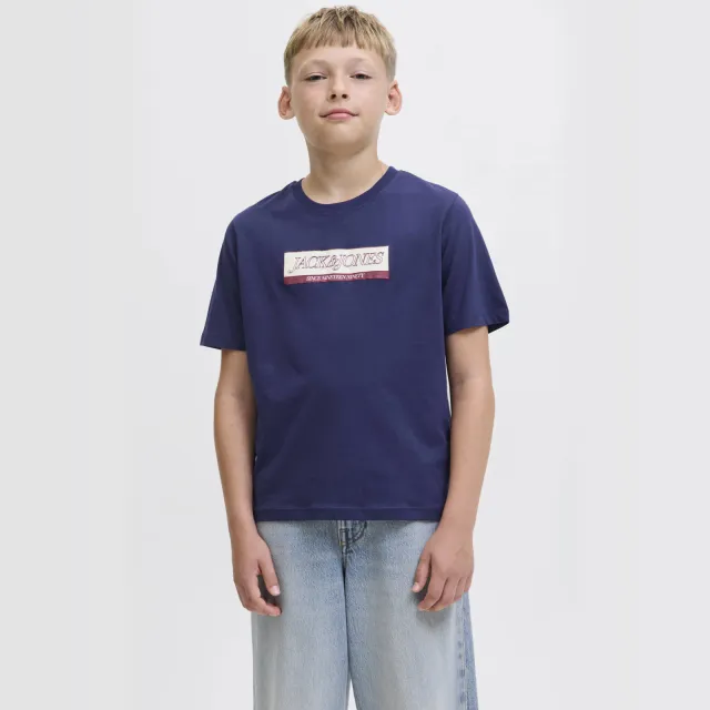 Jack & Jones t-shirt marineblauw logo