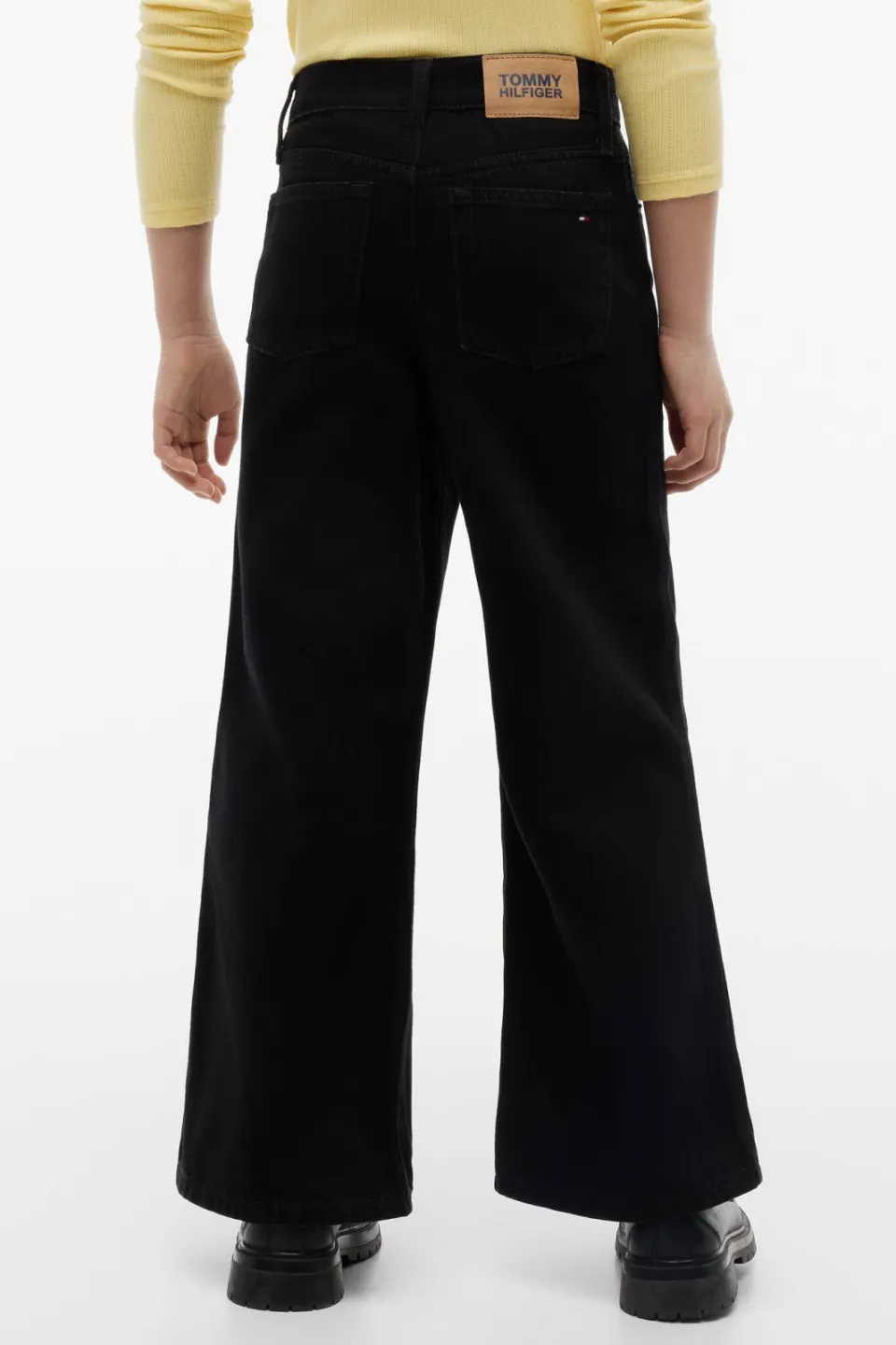 Tommy Hilfiger Mabel wide leg jeans - zwart, foto 4