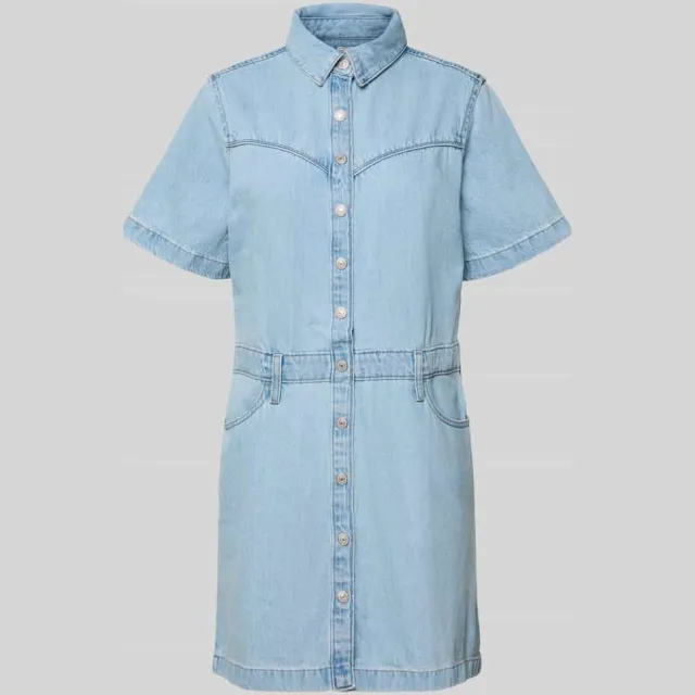 Levi's spijkerjurk light blue denim, foto 2