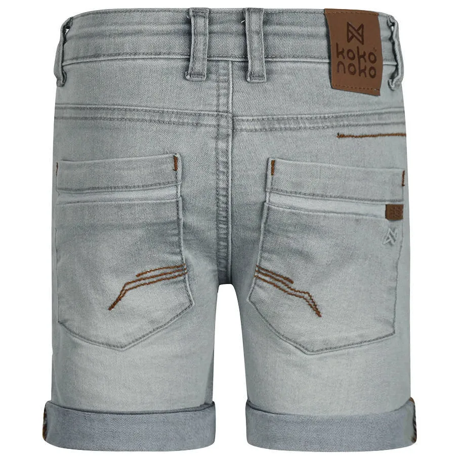 Koko Noko jeansshort grijs, foto 3