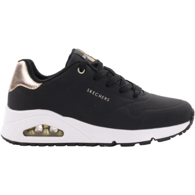 Lage Sneakers Skechers Uno zwart