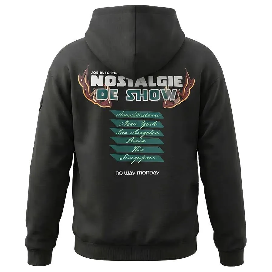 No Way Monday X Job Dutchtuber oversized hoodie met backprint - zwart, foto 3