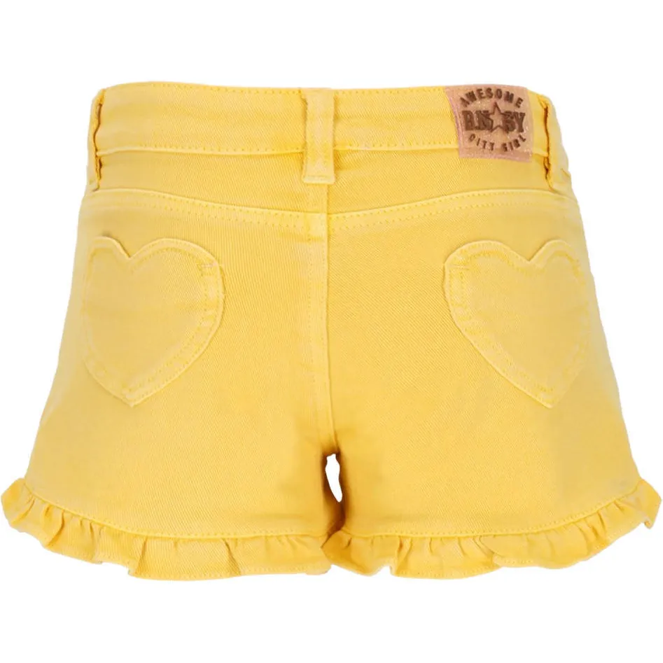 B.Nosy Portia denim short geel, foto 4