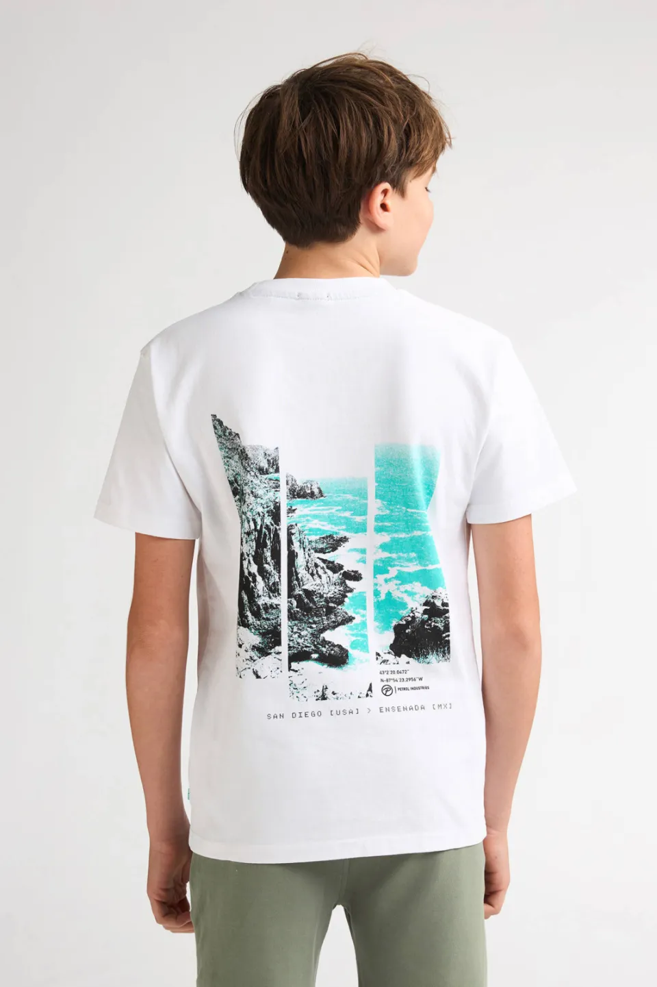 Petrol Industries T-shirt met backprint wit, foto 5