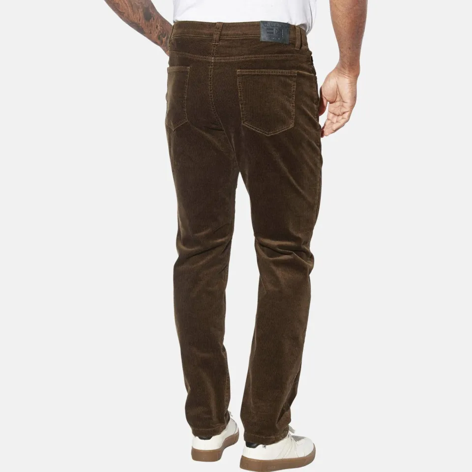 Jan Vanderstorm HARSTAD corduroy broek donkerbruin, foto 3