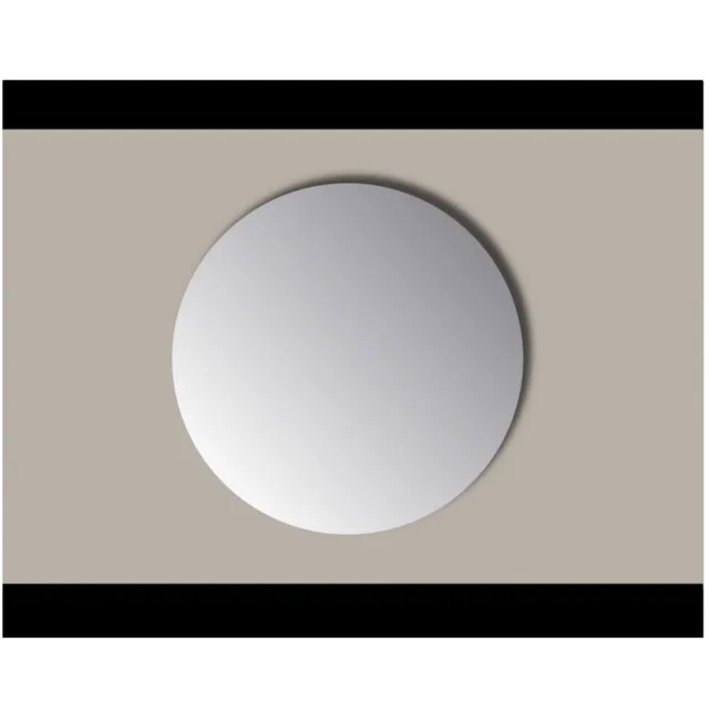 Sanicare Spiegel Rond Sanicare Q-mirrors Zonder Omlijsting 50 cm PP Geslepen
