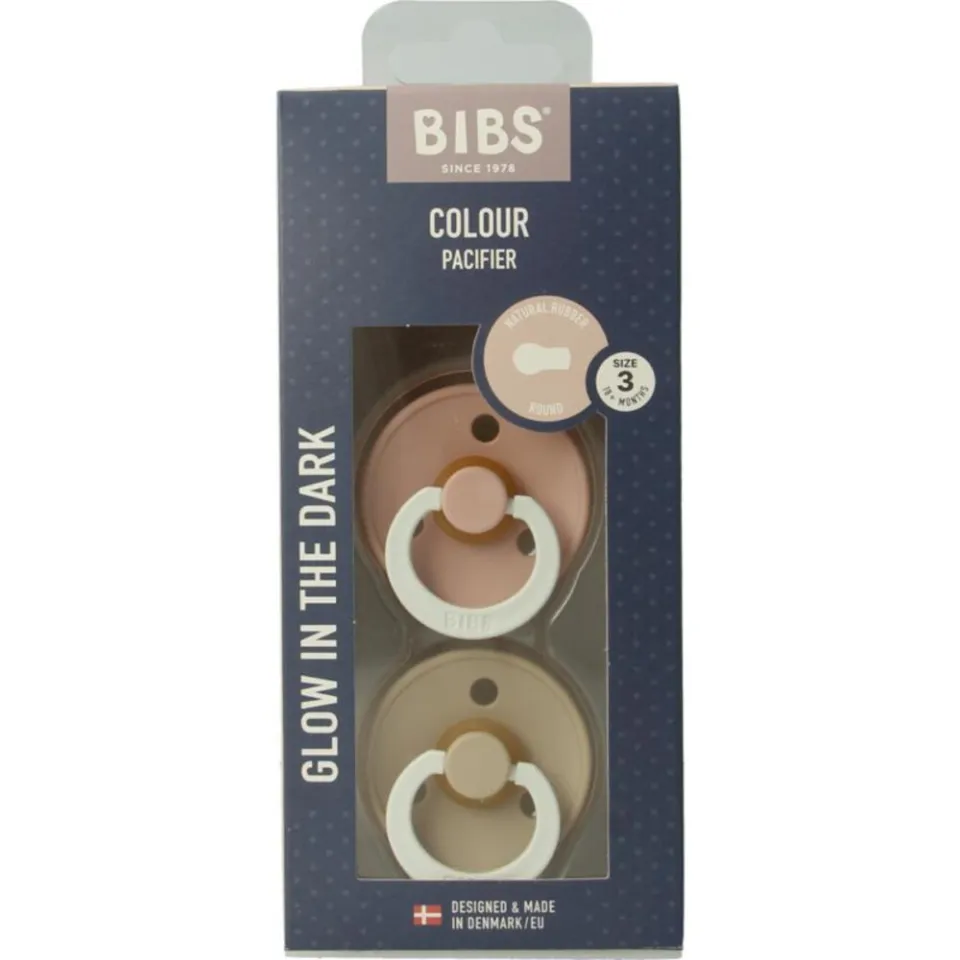 Bibs Colour Glow in the dark fopspeen blush/vanilla, foto 5