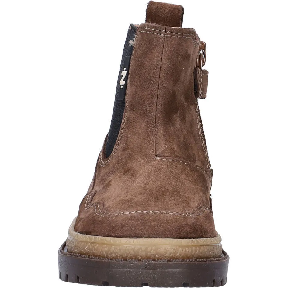 Nelson Kids leren enkelboots met profielzool - bruin, foto 5
