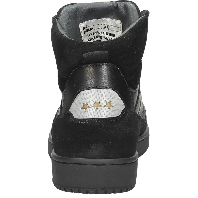 Pantofola D'Oro Baveno High hoge sneaker zwart, foto 4