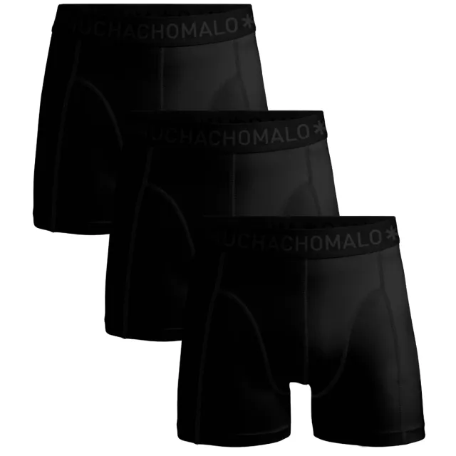 Muchachomalo Heren 3-pack Boxershorts Zwart