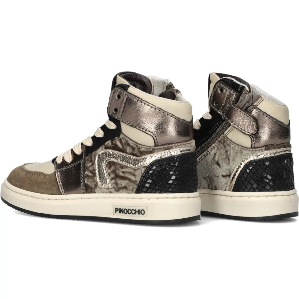 Pinocchio P1765 hoge sneakers taupe, foto 6