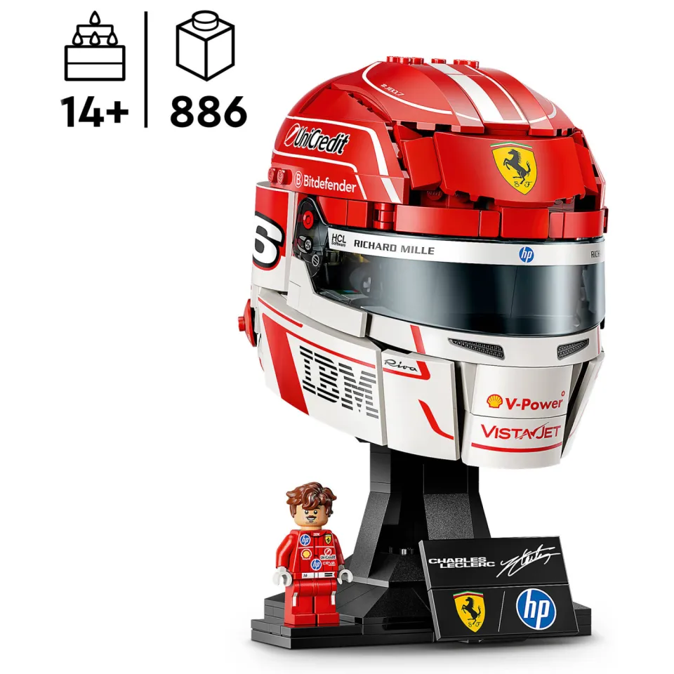 Lego Editions Vehicles Scuderia Ferrari HP Helm van Charles Leclerc Set 43014, foto 5