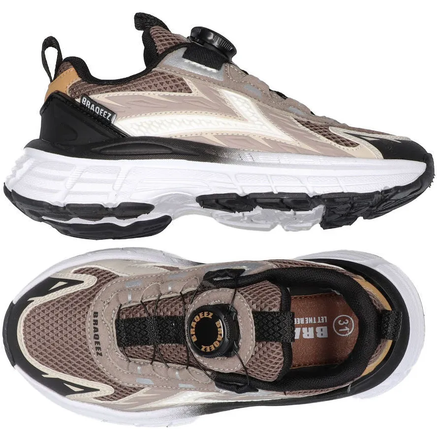 Braqeez Giles Gen chunky sneakers - lichtbruin, foto 6