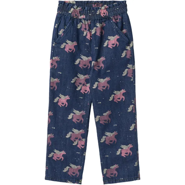 Copenhagen Colors straight leg jeans met print - dark unicorn wash