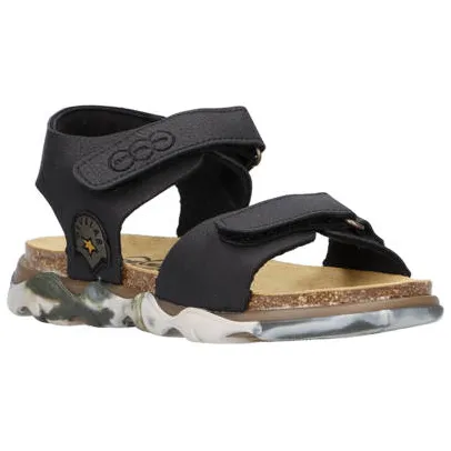 Develab leren sandalen zwart, foto 4