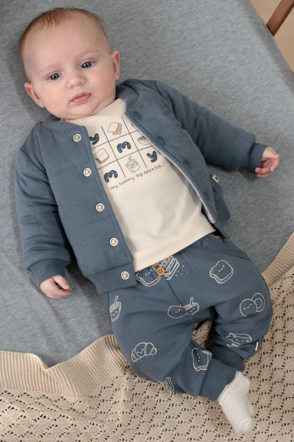 Feetje babybroek Breakfast Buddy blauw/wit, foto 7