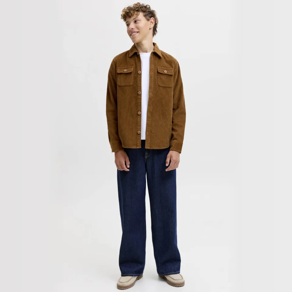 Jack & Jones JUNIOR corduroy overhemd - bruin, foto 3