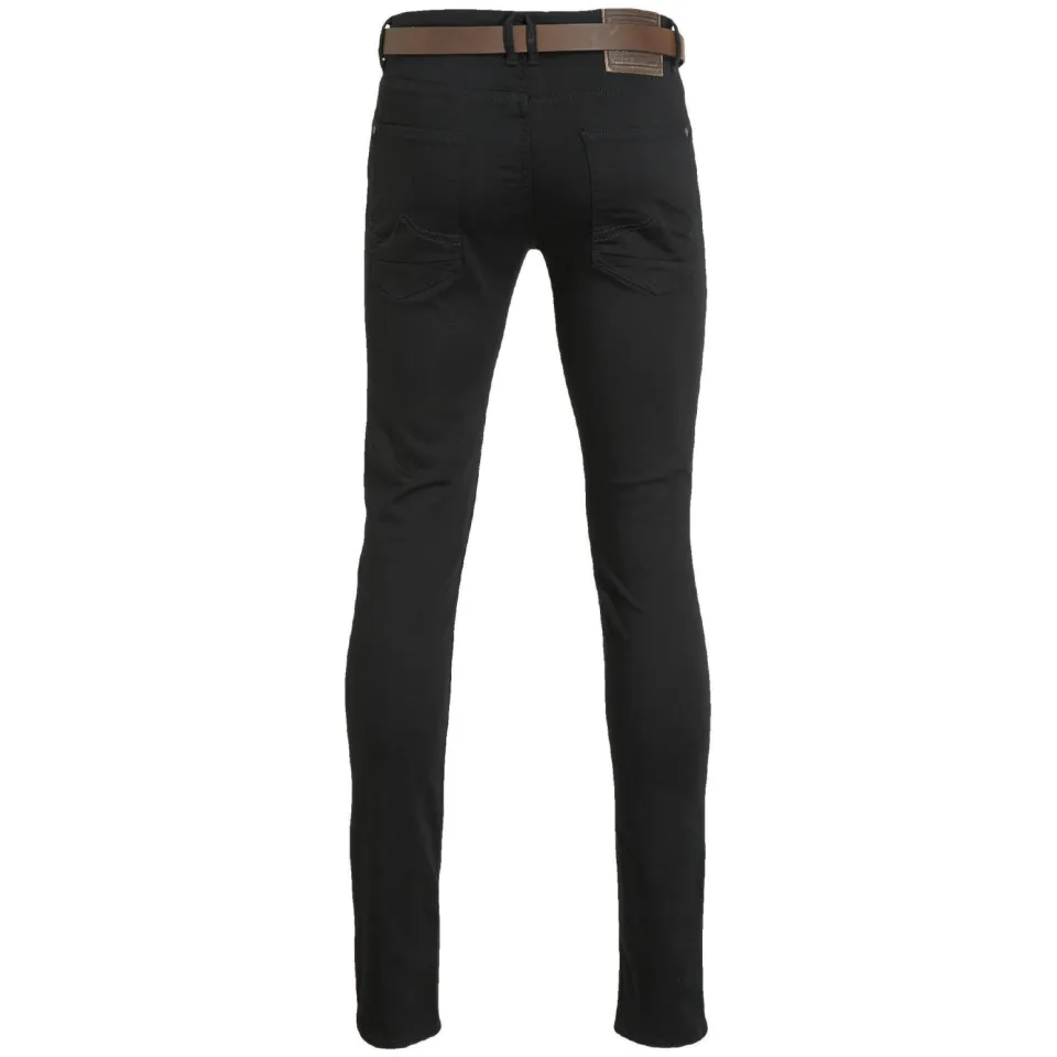 Petrol Industries slim fit jeans SEAHAM met riem zwart, foto 2