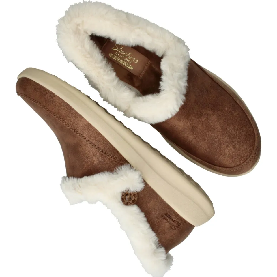 Skechers Slip-Ins Cozy Escape pantoffel bruin, foto 7