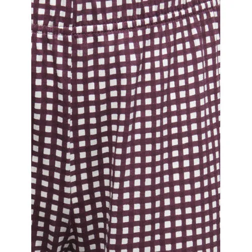 Only geruite pyjama paars, foto 2