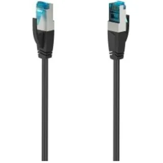 Hama Netwerkkabel, CAT-6a, 10 Gbit/s, S/FTP afgeschermd, 0,25 m UTP kabel Zwart