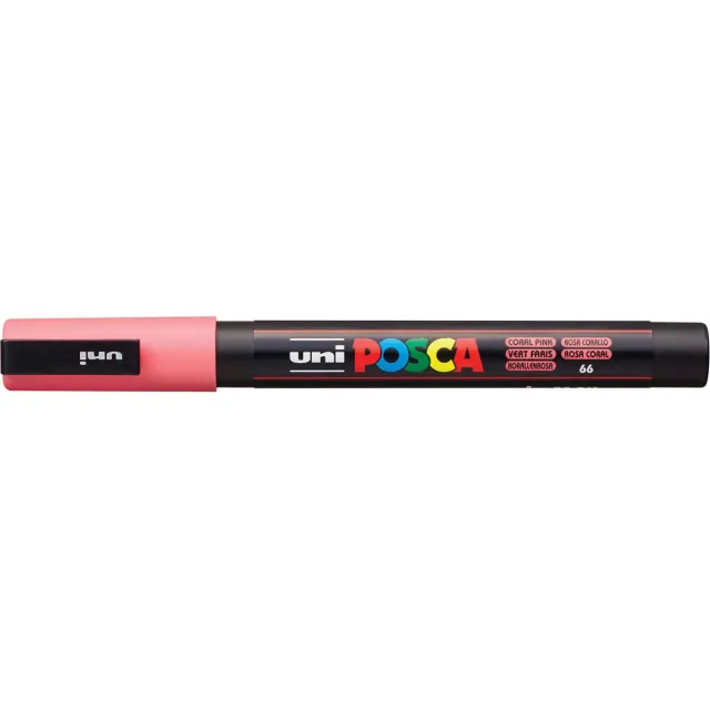 Posca marker met conische punt schrijfdikte fijn koraal
