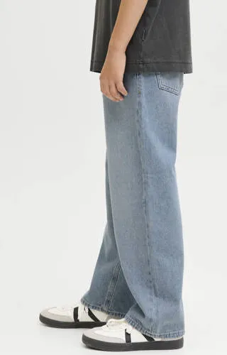 Jack & Jones JUNIOR high waist baggy jeans medium blue denim, foto 3