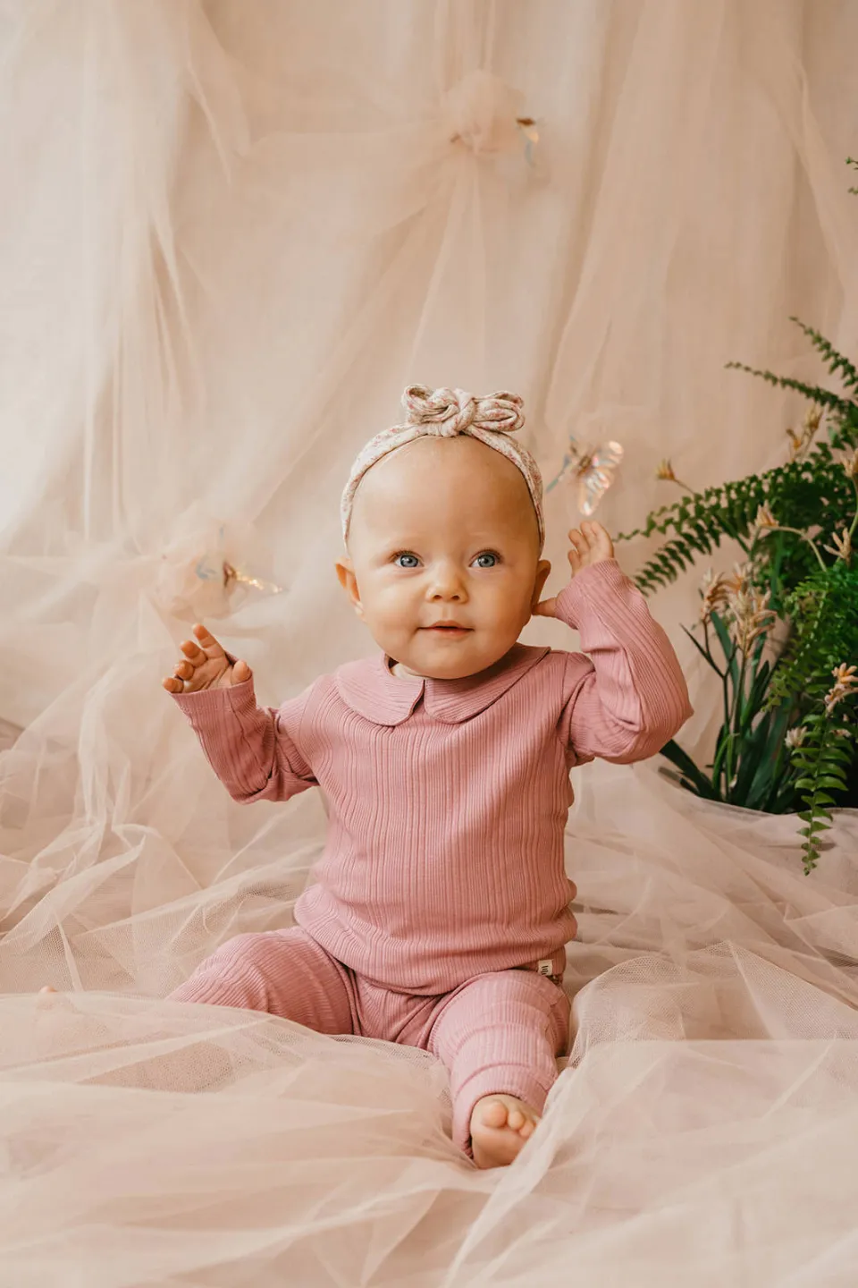 A Tiny Story casual broek paars