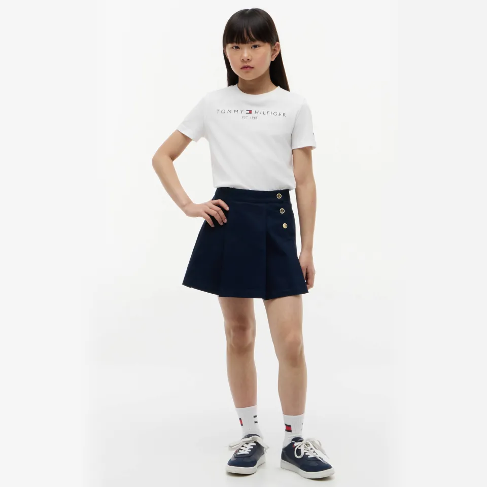 Tommy Hilfiger t-shirt met logo wit ronde hals, foto 4