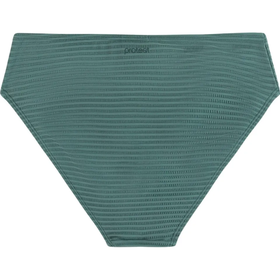 Protest high waist bikinibroekje MIXWRAP met ribstructuur groen, foto 3