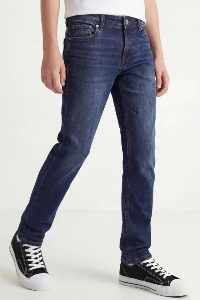 Jack & Jones JUNIOR slim fit jeans JJIGLENN stonewashed, foto 5