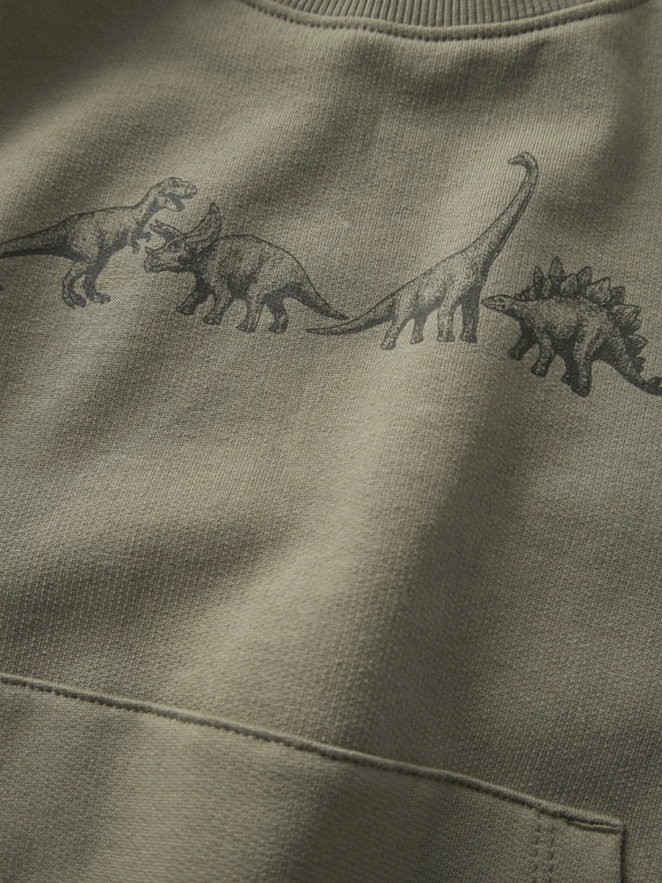 NAME IT MINI rechtvallende sweater met print - groen Printopdruk, foto 4
