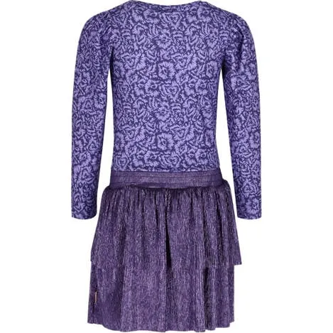 B.Nosy gebloemde midi jurk met Candy Flower print paars lila, foto 3