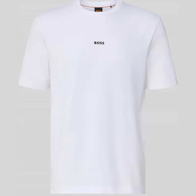 Boss T-shirt met labelprint wit, foto 2