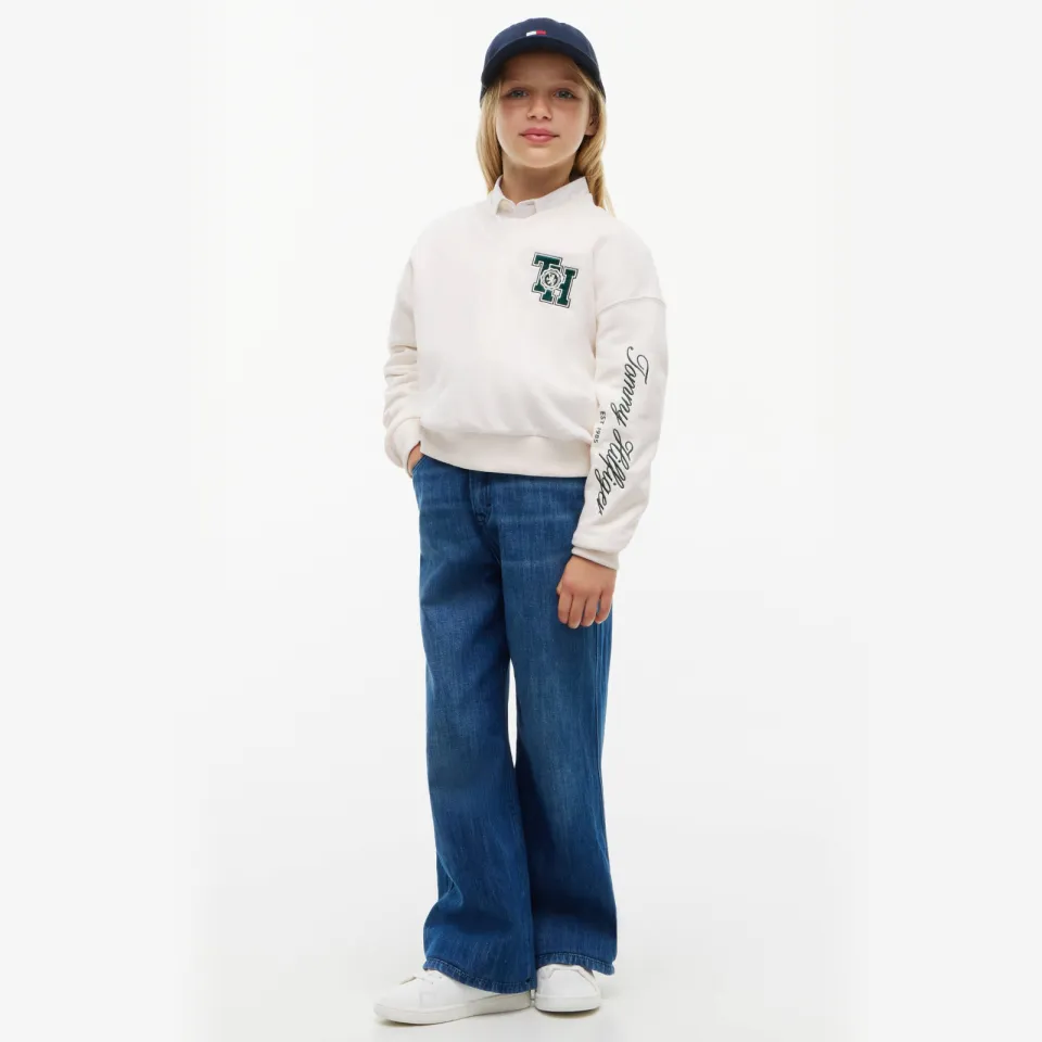 Tommy Hilfiger sweater met tekst - offwhite, foto 3