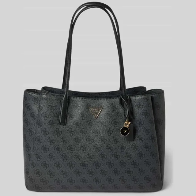 Guess Handtas in leerlook model 'NOELLE' Donkergrijs