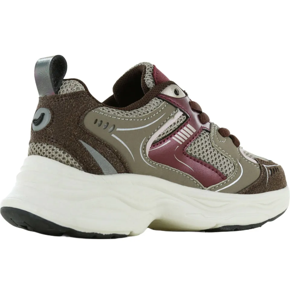 Go Banana's chunky sneakers - kaki/donkerrood, foto 6