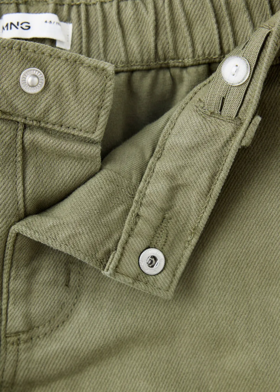 Mango Kids wide leg jeans - beige/kaki, foto 3