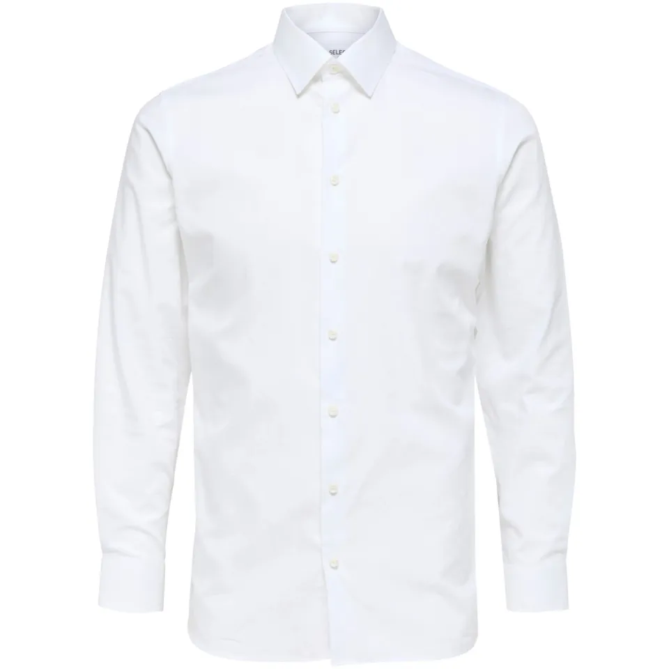 Selected slim fit overhemd SLHETHAN wit, foto 2