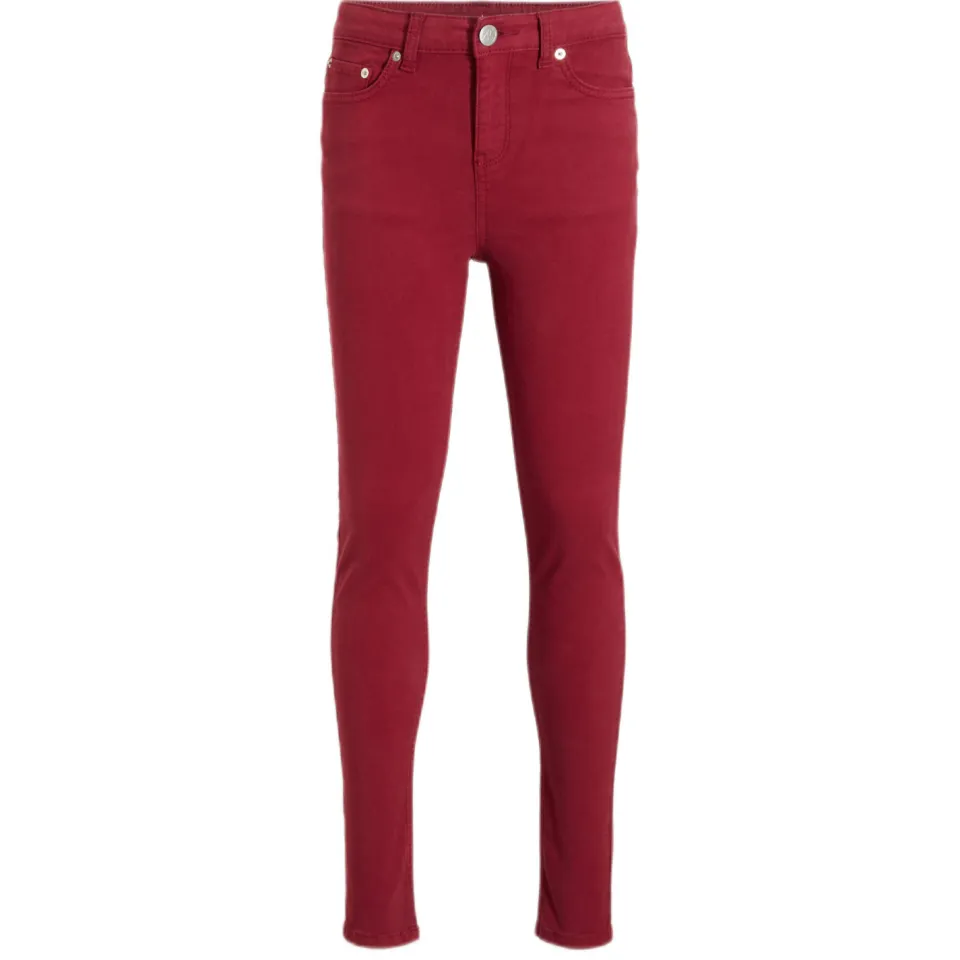 Anytime skinny jeans donkerrood, foto 2