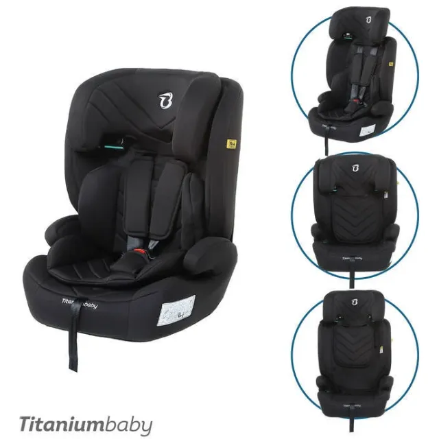 Titaniumbaby Niklas I-Size autostoel zwart