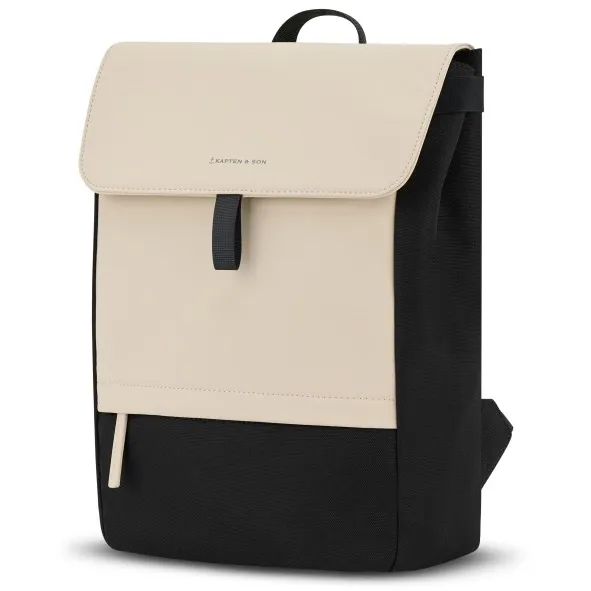 Kapten & Son Fyn Pro rugzak beige zwart Beige/Zwart