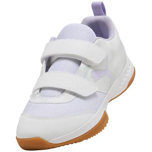 Puma Varion 3 V junior imitatieleren voetbalschoenen - wit/lila, foto 5