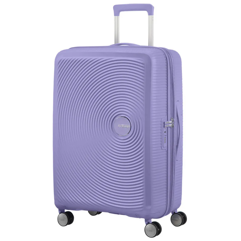 American Tourister Soundbox Spinner 77 reiskoffer lila, foto 7