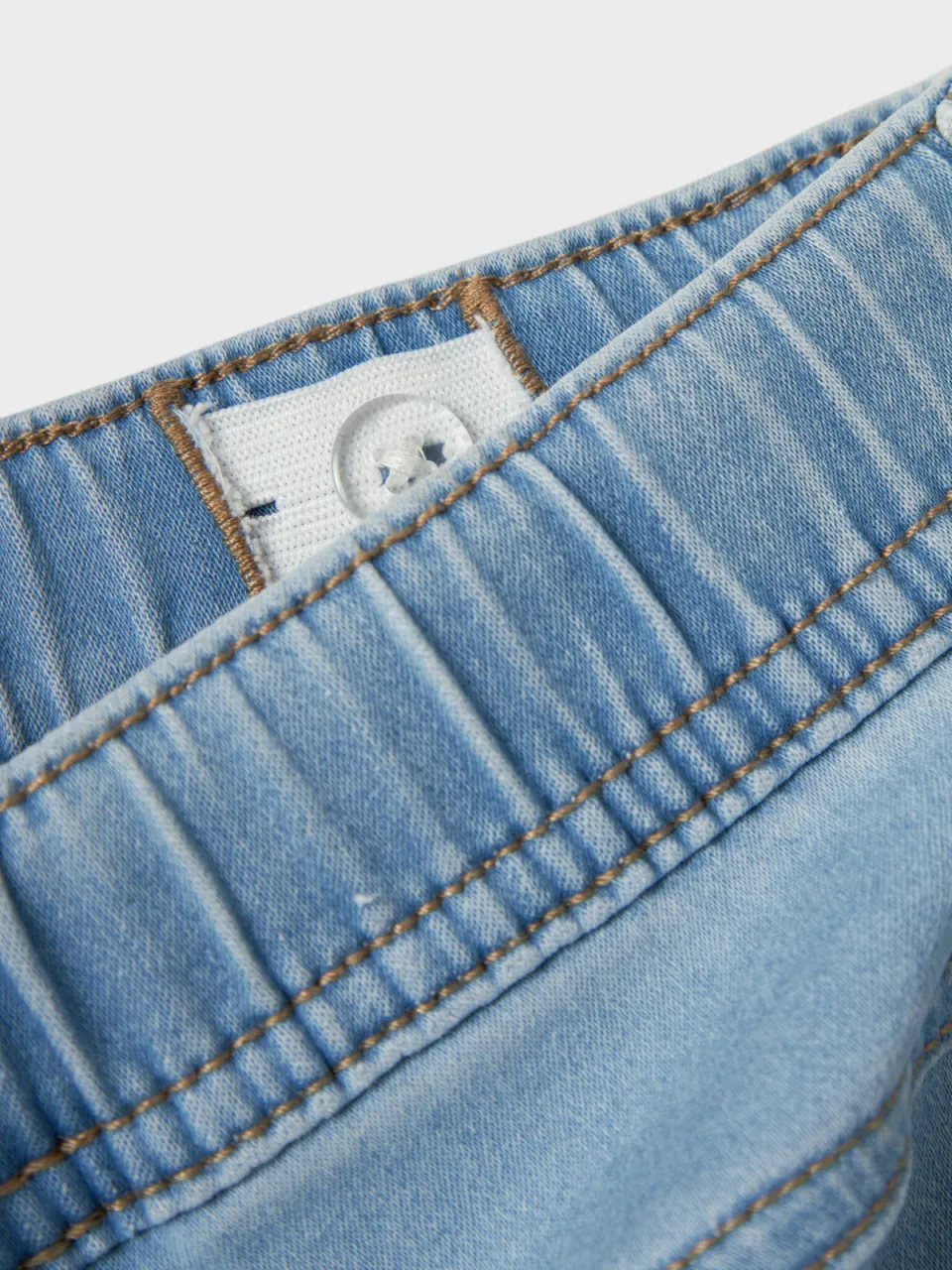 NAME IT KIDS slim fit regular waist jeans light blue denim, foto 6
