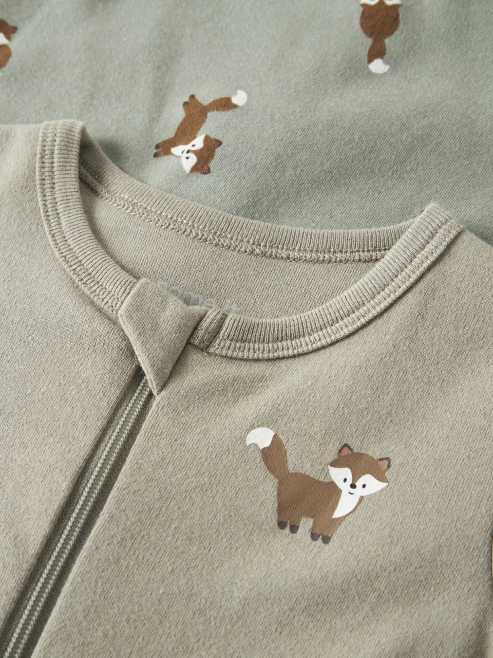 NAME IT BABY pyjama set van 2 bruin/groen, foto 6