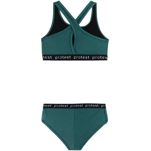 Protest crop bikini PRTBEAU JR groen Meisjes Polyester Printopdruk, foto 2