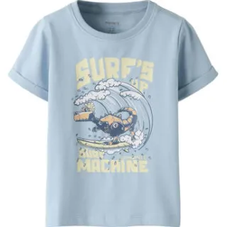 NAME IT t-shirt lichtblauw met print