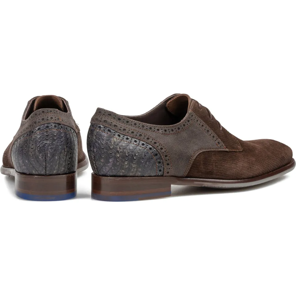 Floris Van Bommel De Stapper 39.72 suède veterschoen donker bruin, foto 4