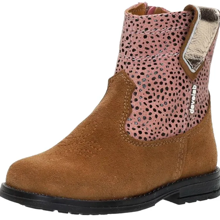 Develab western boot enkellaarsje cognac, foto 4